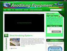 Tablet Screenshot of anodizingequipment.com